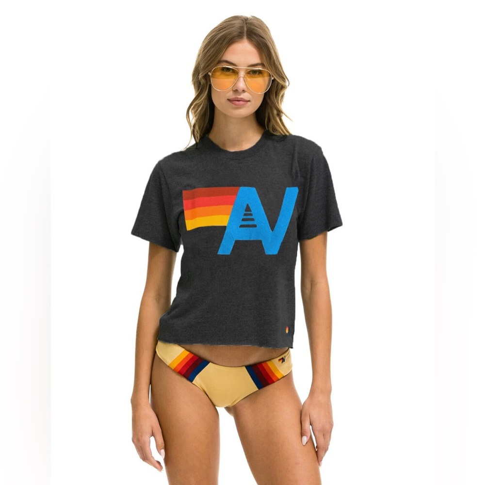 Aviator Nation Logo Boyfriend Tee